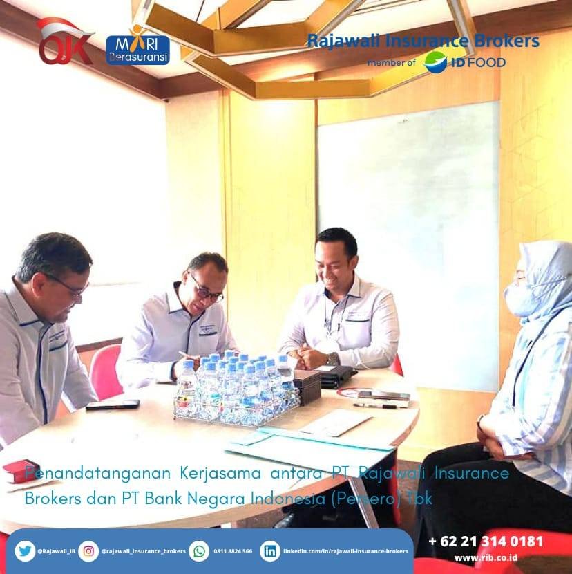 Penandatanganan Kerjasama antara PT Rajawali Insurance Brokers dan PT Bank Negara Indonesia