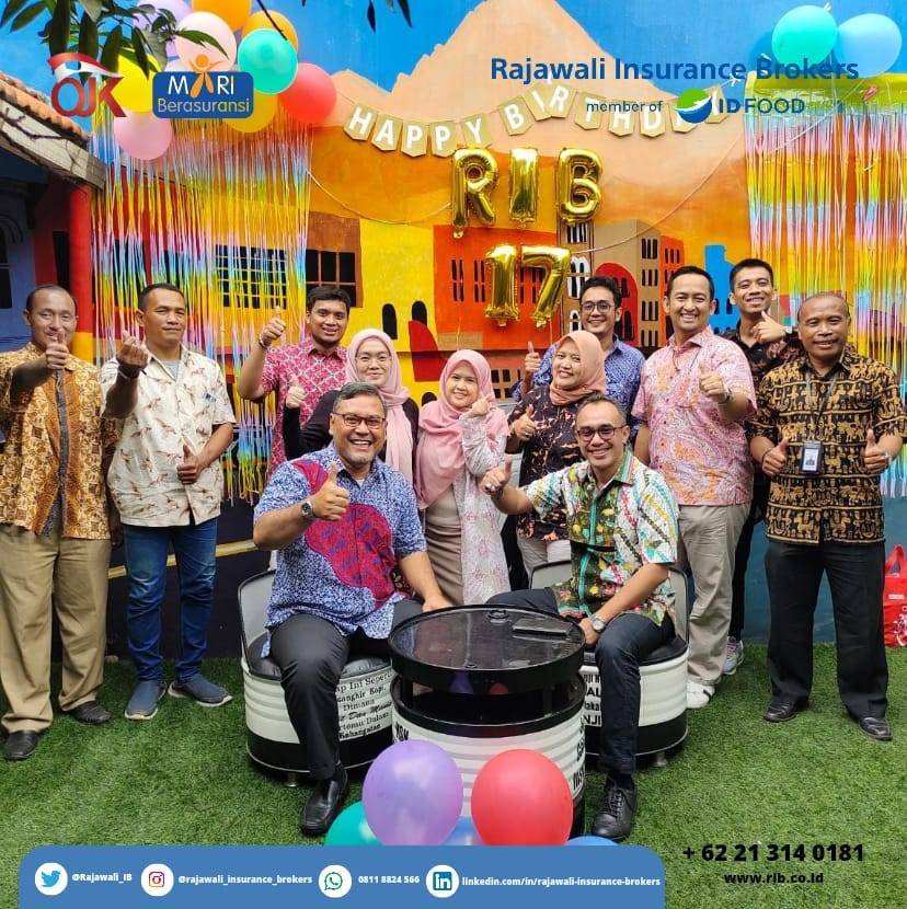 Di Hari Ulang Tahun ke-17 PT Rajawali Insurance Brokers tahun 2022 ini berbagi kebahagiaan bersama Yatim Piatu
